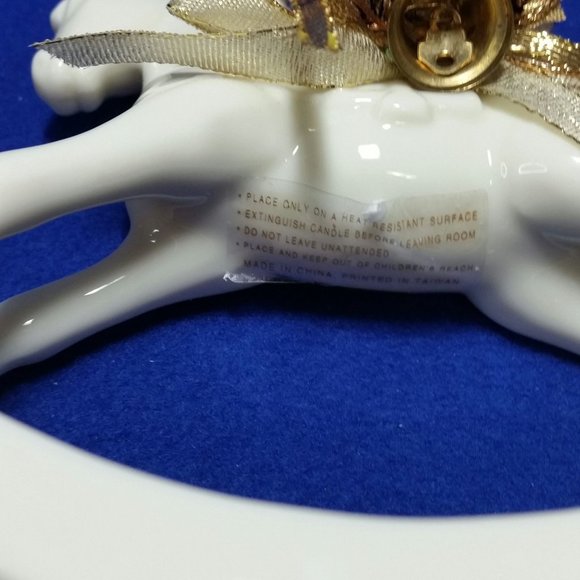 Christmas Rocking Horse Candlestick Holder Home For The Holidays Collection - Picture 10 of 10